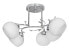 Activejet Classic chandelier pendant ceiling lamp IRMA nickel 5xE27 for living room - 5 bulb(s) - E27 - IP20 - Silver