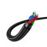 Фото #3 товара Kątowy boczny przewód kabel audio AUX 2x mini jack 3.5 mm 1m niebieski