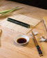 Helen’s Asian Kitchen Sushi Rolling Set, Includes 2 Sushi Mats 2 Rice Paddles and 10-Pair Silk Wrapped Bamboo Chopsticks