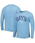 Men's Light Blue Tampa Bay Rays Inertia Raglan Long Sleeve Henley T-shirt Голубой, 2XL - фото #1