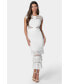 ფოტო #1 პროდუქტის Women's Tiered Lace Midi Dress