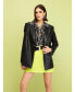 ფოტო #13 პროდუქტის Women's Fringed Faux Leather Jacket