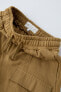 Фото #3 товара Брюки из мягкой ткани с комбинированными карманами ZARA