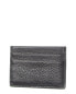Versace Jeans Couture Range Metal Lettering Leather Card Case Men's Black Os