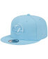 Фото #2 товара Головной убор New Era Мужской Бейсболка Light Blue Los Angeles Rams Color Pack Brights 9FIFTY Snapback Hat