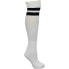 Фото #1 товара ASICS Old School Striped Socks Mens White Athletic ZK1103-0190