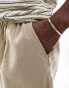 ADPT linen mix shorts in beige XL - фото #3