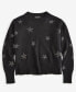 Фото #5 товара Women's Embellished Star Long-Sleeve 100% Cashmere Sweater, Created for Macy's