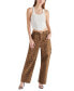 Women's Maise Leopard-Print Barrel-Cut Pants