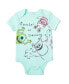 ფოტო #2 პროდუქტის Pixar Monsters Inc. Sully Boo Mike Boys Bodysuit Pants and Hat 3 Piece Outfit Infant