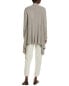 Barefoot Dreams Cozy Chic Ultra Light Draped Shawl Collar Cardigan Women's Grey