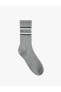 Фото #10 товара Slogan İşlemeli Soket Çorap