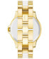 ფოტო #6 პროდუქტის Women's Diamond Accent Ceramic & Metal Bracelet Watch 38mm