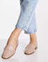 Фото #1 товара ASOS DESIGN Mussy loafer flat shoes in blush