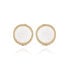 ფოტო #1 პროდუქტის Gold-Tone Circle Dime Clip On Button Earrings