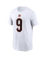 Фото #2 товара Men's Joe Burrow White Cincinnati Bengals Player Name and Number T-shirt