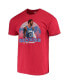 Фото #4 товара Men's Paul George Red La Clippers Player Graphic T-shirt