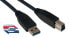 Фото #1 товара MCL MC923AB-1M/N - 1 m - USB A - USB B - Male/Male - Black