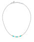Фото #1 товара Steel bicolor necklace with beads Colori SAXQ05