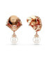 ფოტო #2 პროდუქტის Shell, White, Rose Gold-Tone Idyllia Drop Earrings