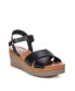 ფოტო #3 პროდუქტის Women's Wedge Cross Strap Sandals By