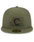 Фото #5 товара Men's Green Chicago Cubs 2023 Armed Forces Day On-Field 59FIFTY Fitted Hat