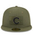 Men's Green Chicago Cubs 2023 Armed Forces Day On-Field 59FIFTY Fitted Hat