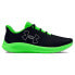 UNDER ARMOUR GS Charged Pursuit 3 Big Logo running shoes Black / Morph Green / Mod Gray, 36 - фото #2