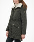 ფოტო #3 პროდუქტის Women's Petite Faux-Fur-Collar Quilted Coat