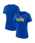 Фото #1 товара Women's Royal Los Angeles Rams Fundamental Base T-shirt