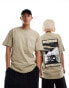 Фото #3 товара Dickies north plain short sleeve back print t-shirt in khaki- exclusive to asos