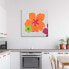 Wandbilder Bunte Blumen Pop Art Orange