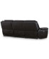 Фото #7 товара Lenardo 3-Pc. Leather Sofa with 3 Power Motion Recliners, Created for Macy's