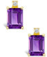 ფოტო #6 პროდუქტის Amethyst (1-1/10 ct. t.w.) and Diamond Accent Stud Earrings in 14K Yellow Gold or 14K White Gold