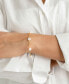 ფოტო #3 პროდუქტის Tarnish Resistant Adjustable Station Cultured Freshwater Pearl Bracelet