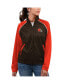 Women's Brown Cleveland Browns Showup Fashion Dolman Full-Zip Track Jacket