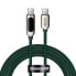 Фото #1 товара Kabel USB-C 100W 5A Power Delivery z wyświetlaczem miernikiem mocy 2m zielony