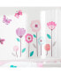 Фото #2 товара Magic Garden Pink/Lavender/Coral Butterfly Floral Wall Decals