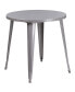 Фото #2 товара Commercial Grade 30" Round Colorful Metal Indoor-Outdoor Dining Table