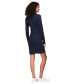 ფოტო #2 პროდუქტის Women's Ribbed Badge-Logo Polo Dress