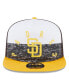 Men's White/Gold San Diego Padres Team Foam Front A-Frame Trucker 9FIFTY Snapback Hat