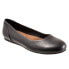 Фото #2 товара Softwalk Sonoma S1862-013 Womens Black Leather Slip On Ballet Flats Shoes