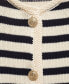 Фото #10 товара Women's Jewel Buttons Detail Striped Cardigan