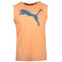 Фото #1 товара Puma Essentials Logo Crew Neck Sleeveless T-Shirt Mens Orange Casual Tops 587875