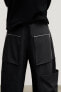 Zw collection cargo trousers with zips