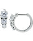 Cubic Zirconia Graduated Small Huggie Hoop Earrings, 0.625", Created for Macy's