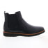 Фото #2 товара Dunham Clyde Chelsea CI2307 Mens Black Wide Leather Slip On Chelsea Boots