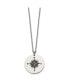 NOT ALL WHO WANDER ARE LOST Compass Pendant Cable Necklace