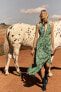 Фото #1 товара Платье ZARA коллекция с принтом на шею