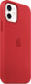Фото #3 товара Чехол с магнитным креплением Apple Silicone MagSafe для iPhone 12 | 12 Pro – (PRODUCT)RED